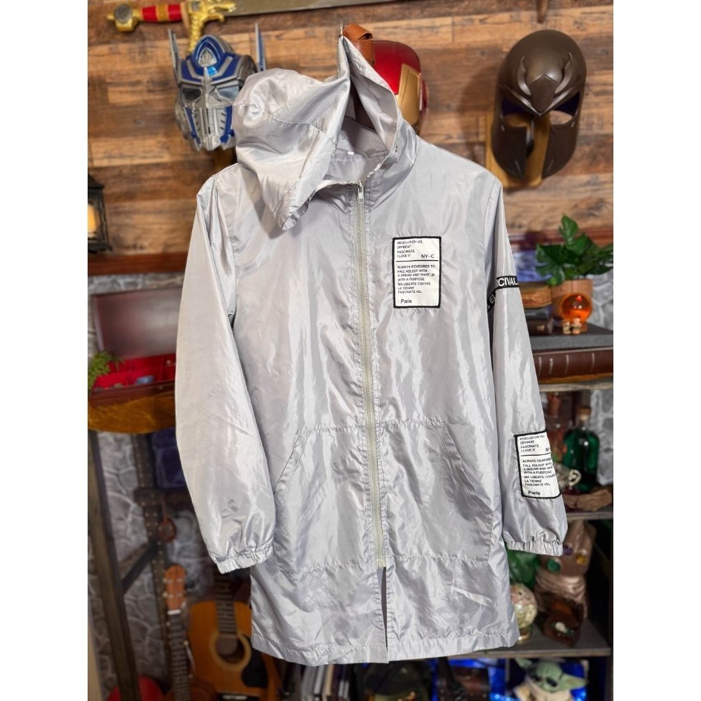 Arthur & Merlin What We Want Large Reflective Jacket hooded Streetwear